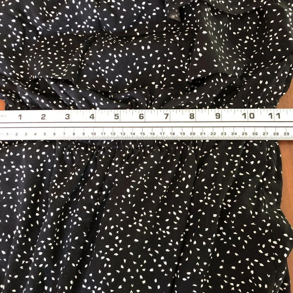New Pins and Needles Shorts Romper‎ Small Black White Womens Rompers